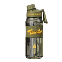 希乐塑料杯870ml户外便携耐用大容量干草绿XL-2447