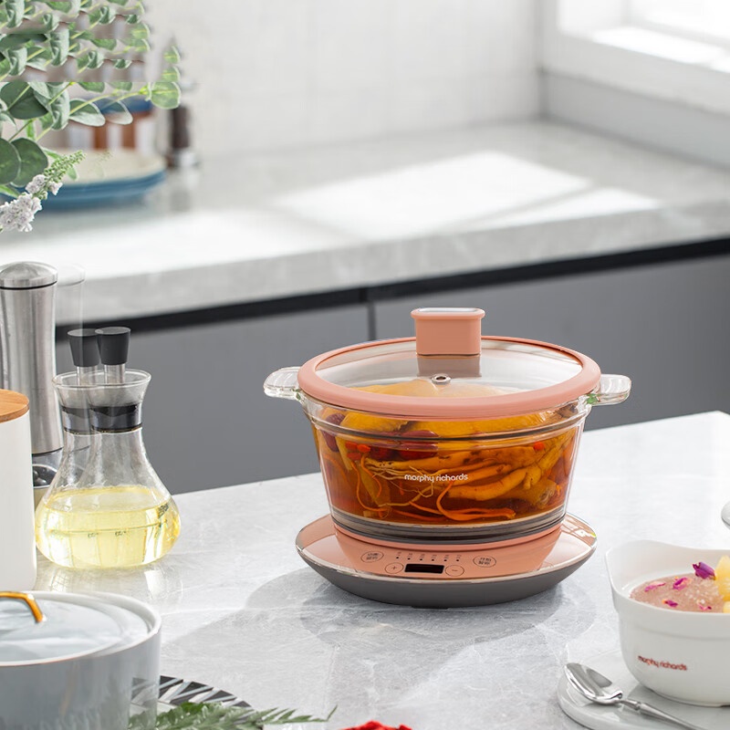 摩飞电器 电炖锅 隔水炖锅 家用燕窝炖盅炖汤电煮锅煮粥锅电炖盅 预约定时婴儿辅食料理锅 MR9081 绿色(单位:台)