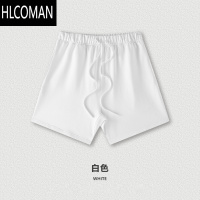 HLCOMAN425G美式运动短裤男夏灰色潮牌高街宽松篮球高克重纯色五分裤