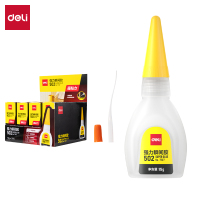 得力胶水502强力瞬间胶水 快速粘合透明色胶水 15g/瓶 24瓶/盒