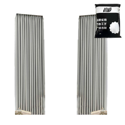 植巾 CL180 宽1m*高2.7m 双面麻遮光 窗帘 1.00 米/个(计价单位:个)灰色