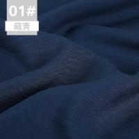 家柏饰(CORATED)棉麻布料服装面料 色素色人造亚麻布手工diy衣服竹节棉布料 藏青(1米价)