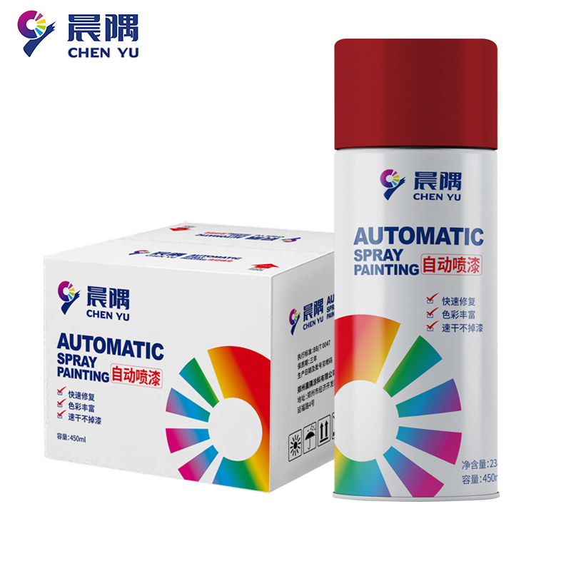 晨隅自喷漆 防锈铁红12瓶/箱