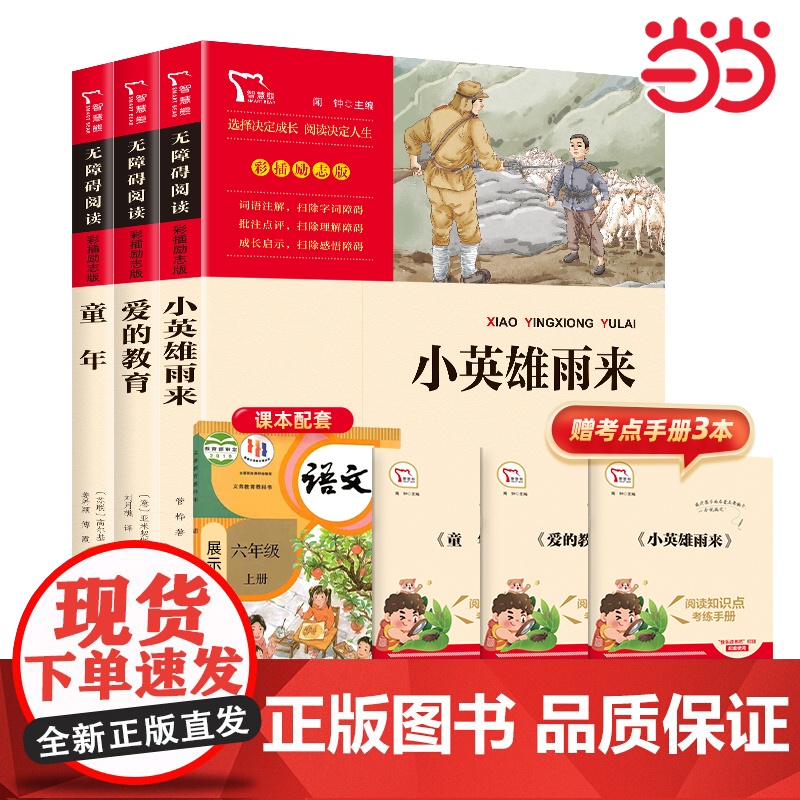 正版书籍 小英雄雨来童年爱的教育六年级上册快乐读书吧课外阅读书目中小学生课外阅读指导丛书 新老版本任意发货