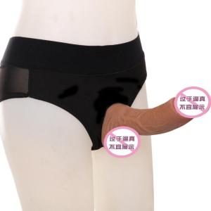 久爱 女用器具 仿真假阳具阳器les穿戴式内裤 男用同性恋拉拉裤 穿戴真肌霸小号[插入13粗3.5cm]手动款