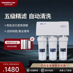 汉斯顿/Hunsdon厨下式通用滤芯净水器家用自来水过滤器高效反渗透RO直饮净水机02