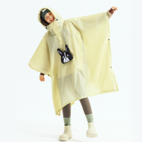 雨衣女新款成人外穿全身防暴雨便携雨衣户外徒步骑行反光斗篷雨披