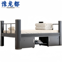 豫龙都 钢制床 1.5m+床垫 套