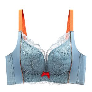 乳胶内衣女小胸聚拢上托防下垂收副乳无钢圈蕾丝文胸罩