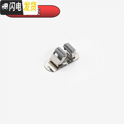 三维工匠拖把挂钩免打孔304不锈钢阳台卫生间壁挂厕所扫帚拖布夹无痕粘钩 灰色1个装