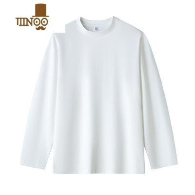 YANXU长袖t恤男士秋季潮流宽松大码休闲上衣新款青少年百搭打底衫