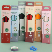 HERO英雄铅笔六角杆HB小学生一年级初学者用考试2B铅笔涂卡