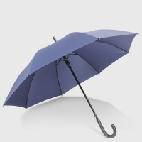 雨丝梦 1382 弯钩长柄雨伞 58.5*8K*14纤维自动碰起 藏青色