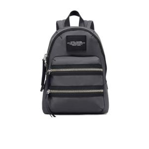 MARC JACOBS尼龙材质logo贴花双肩包可调节肩带大容量实用休闲女包 黑色