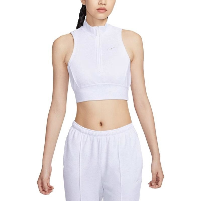 NIKE耐克背心运动休闲针织立领短款女装FV7492-051 D