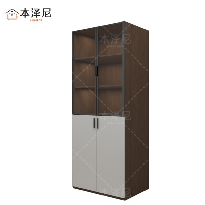 本泽尼 玻璃文件柜 HTZH-BB210 800*550*2000mm 组