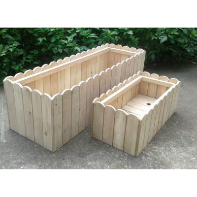 户外防腐花箱长方形组合碳化木花箱木质花花盆种植箱阳台种菜箱81*26*25金柚色