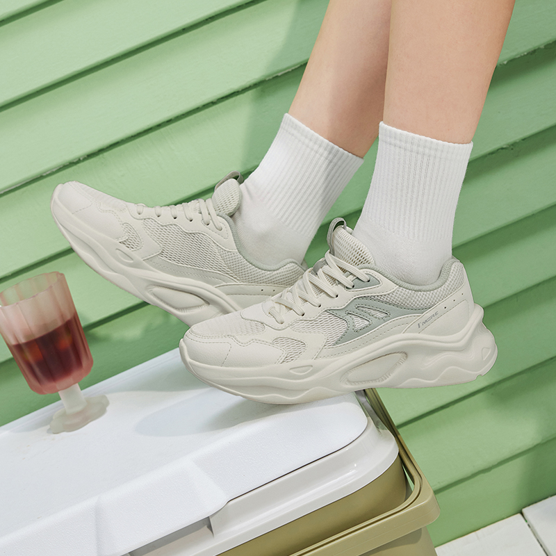 361°女鞋运动鞋新款网面透气老爹鞋鞋子轻便软底休闲鞋