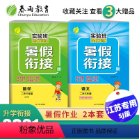 [正版]2021新版实验班提优训练暑假衔接版语文数学二升三年级苏教版 小学二年级暑假作业语文数学二升三年级暑