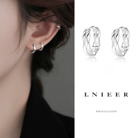 999纯银养耳洞耳圈耳钉女素圈莫比乌斯耳扣耳环2025年新款潮耳饰送女朋友老婆情人节七夕生日礼物