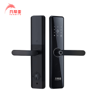 凡帝亚智能锁 FDY-F06(指纹、密码、刷卡、钥匙)铝合金、显示屏和门铃、指导安装
