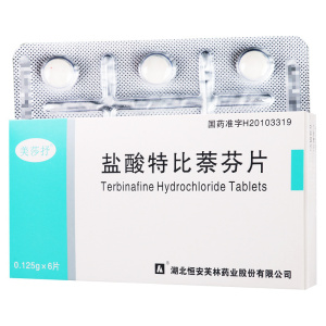 美莎抒 盐酸特比萘芬片 0.125g*6片/盒