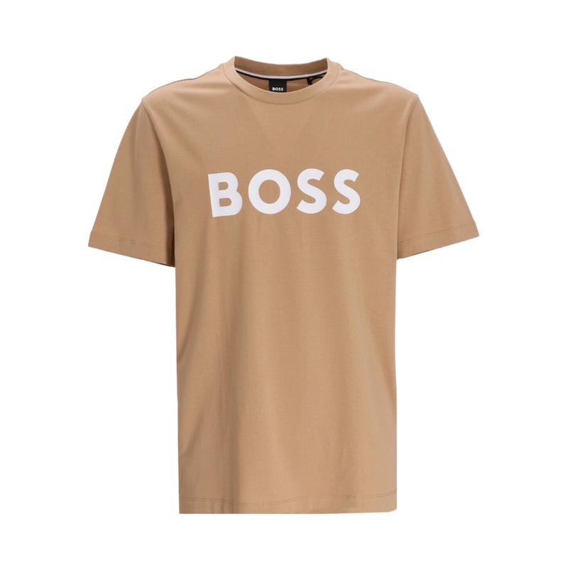 Hugo boss男士短袖T恤圆领直下摆设计棉质弹性纤维休闲舒适