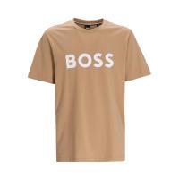 Hugo boss男士短袖T恤圆领直下摆设计棉质弹性纤维休闲舒适