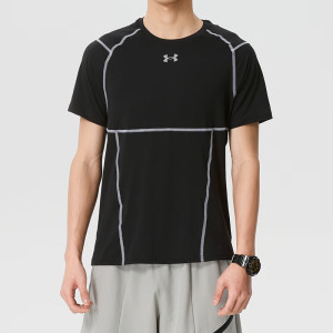 安德玛(Under Armour)男装新款运动休闲潮流上衣跑步健身透气短袖t恤6015379-009 ZP