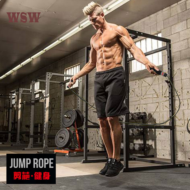 跳绳健身减肥男女运动成人瘦身专业负重拳击跳神钢丝绳中考专用_13