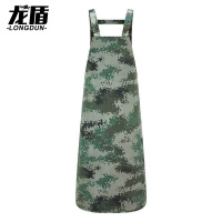 龙盾迷彩围裙 厨师服工作服耐磨防水炊事服 丛林荒漠水墨纹