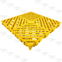 翌嘉 YJ3121313地格栅塑料拼接地板垫网格垫板 黄色