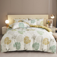 唐纳家纺 云感磨毛四件套-叶落清晨 200*230CM- TN-KT23038