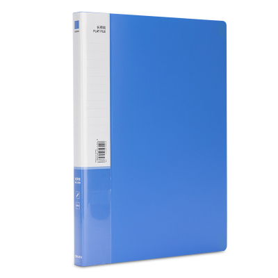 得力(deli)5308文件夹金属长押夹A4插页袋硬文件夹大容量试卷资料夹5个装（单位：件）