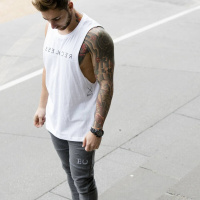 肌肉狗健身兄弟夏季新款男式运动背心训练跑步无袖套头打底衫