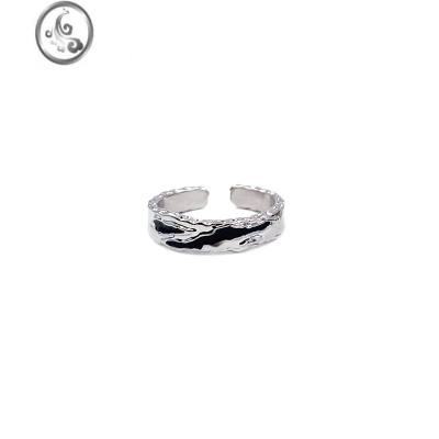 JiMi 暗黑高级感滴胶戒指个性小众中性风指环冷淡风情侣对戒