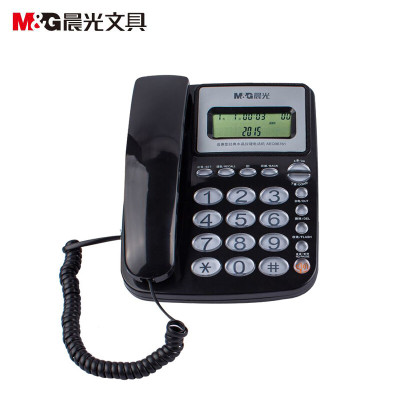 晨光电话机经典水晶按键普惠型黑AEQ96761