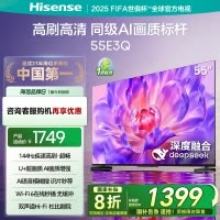 海信电视55E3Q 55英寸 高刷AI音画王 以旧换新补贴 E3N升级电视机