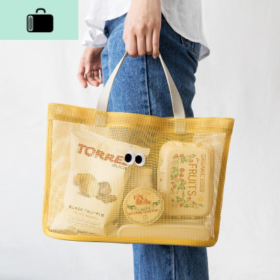 韩国时尚2020包时尚女透气网眼手提包沙滩泳池旅行收纳拎袋包NEW LAKE女士单肩包