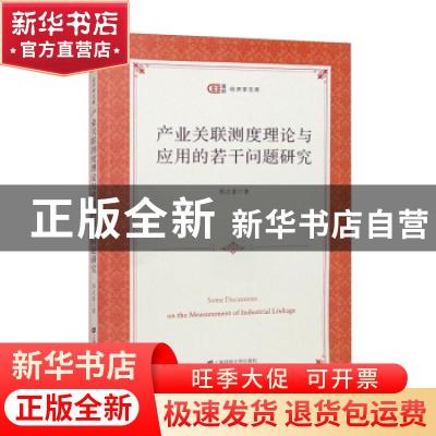 正版 产业关联测度理论与应用的若干问题研究 郑正喜 上海财经大