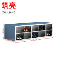 筑亮 不锈钢鞋柜 双面20格 个