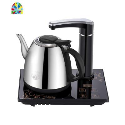 不锈钢自动上水壶烧水单壶家用泡茶桶装水抽水式电热水壶茶具套装 FENGHOU 经典黑半自动201钢单炉
