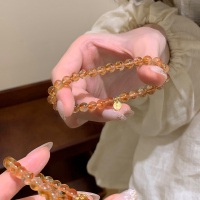 黄塔晶纯天然黄水晶手链招财转运旺事业手串女生小众礼物配饰送女朋友老婆情人节七夕生日礼物