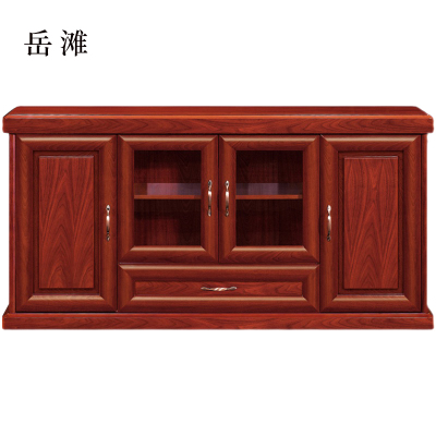 岳滩胡桃色餐边柜简约茶水柜四门1600*400*800[工厂现做 7天内发货]