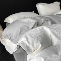 夏季冰丝床上四件套轻奢高级感主卧室2026新款床品床单被罩三件套