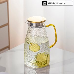 苏宁凉水壶玻璃耐高温家用水壶凉水杯高硼硅冷水壶玻璃杯套装2112