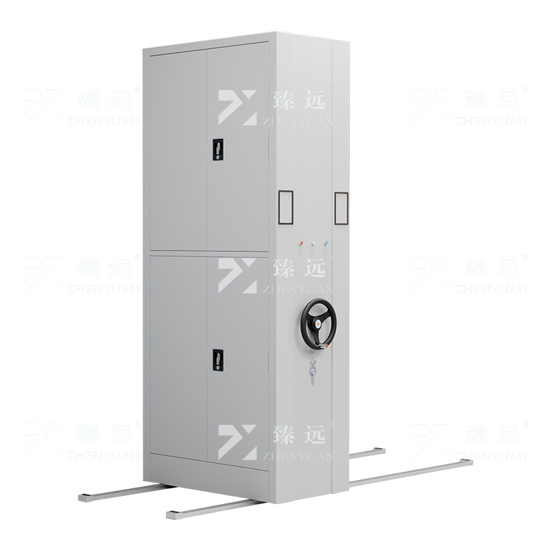 臻远ZY-MJJA-08 电动密集架移动档案柜钢制轨道密集柜 通双节 一列一组