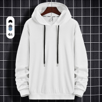 春秋季男装美式连帽卫衣青少年宽松外套休闲百搭上衣潮流男士长袖