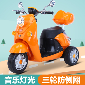 奇客电动车303儿童电动摩托车2-7岁男女学生电动三轮玩具车