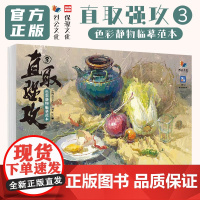 直取强攻3色彩静物临摹范本 2025烈公文化张汉卿色彩基础单体组合塑造色稿完整稿写生美术高考联考教材教程书籍水粉